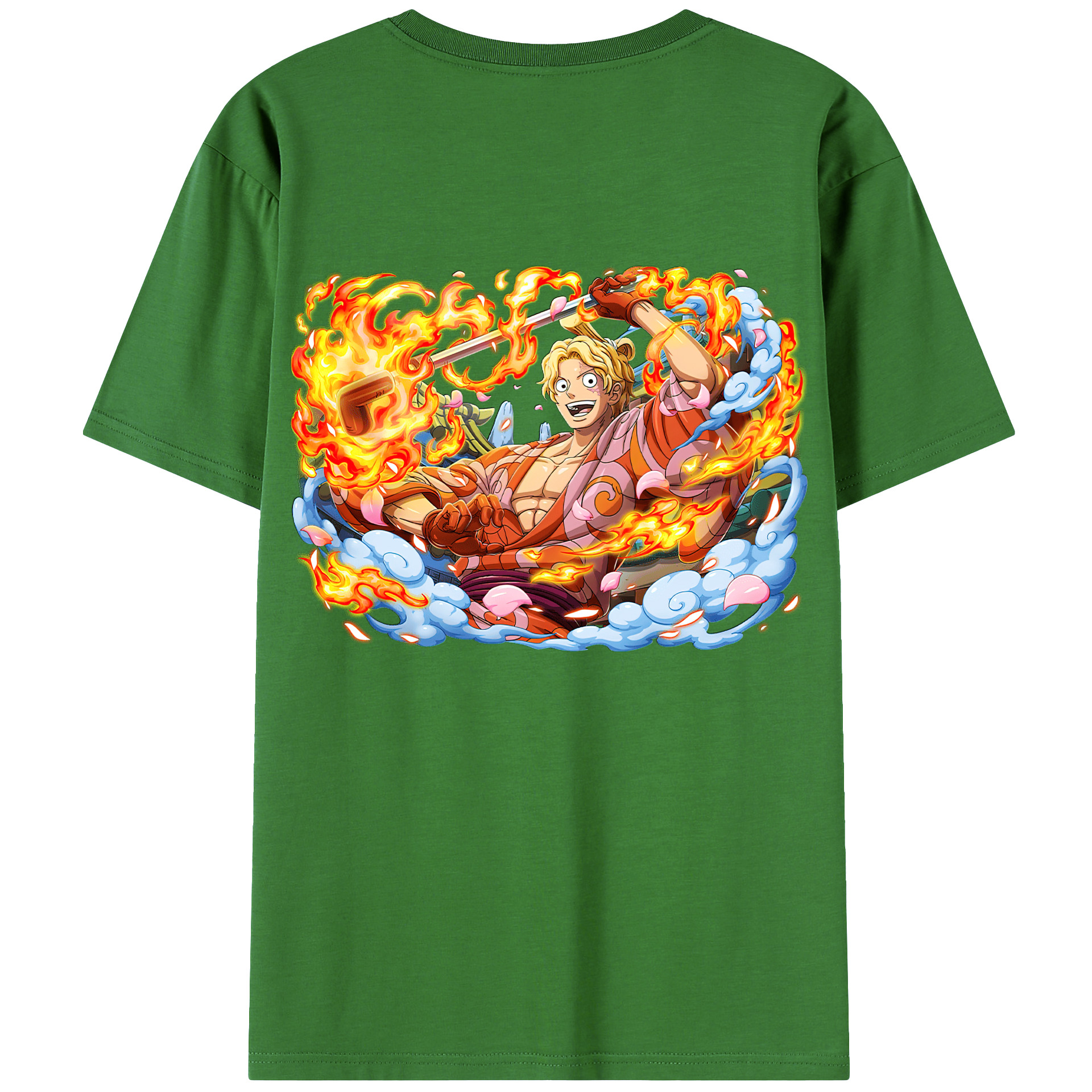 （画像用） ワンピース サンジ ONE PIECE Sanji レディース半袖Tシャツ(バックプリント)